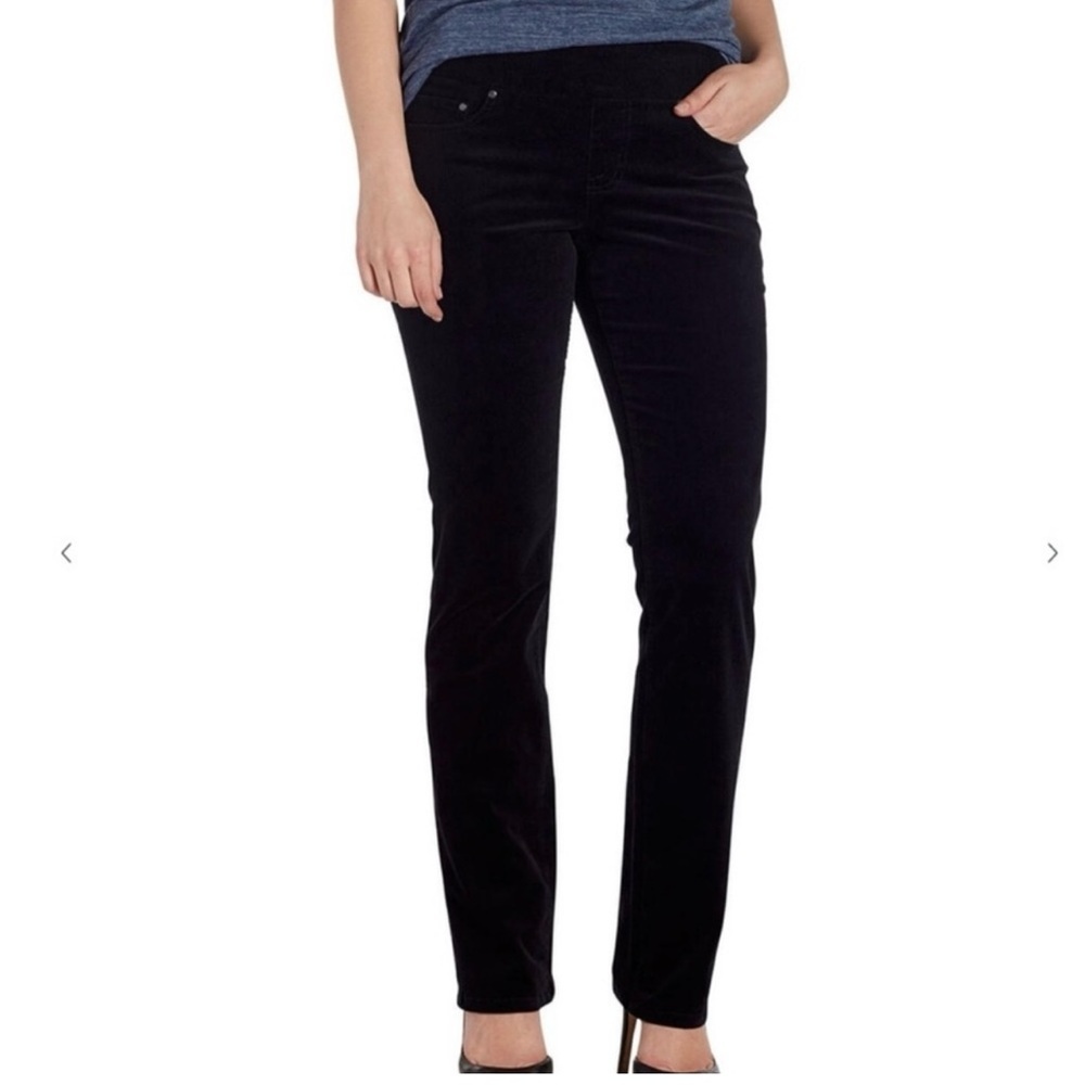Jag Jeans Black High-rise Straight-leg Corduroy Pants Size 10